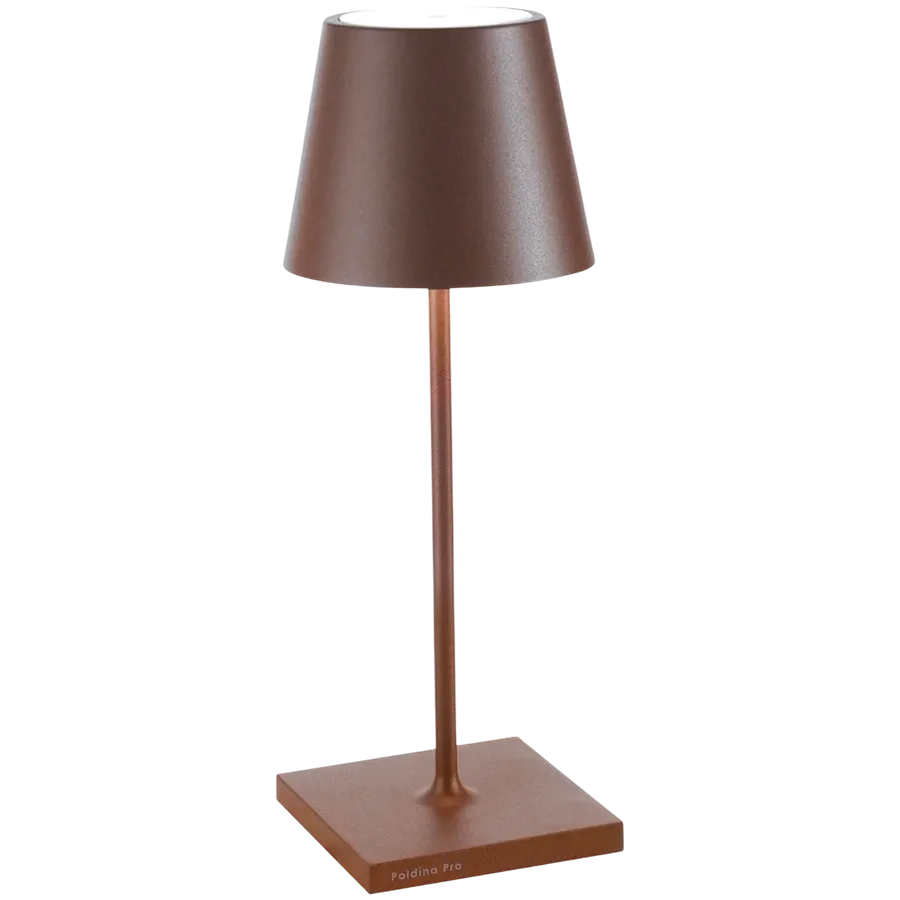 ZAFFERANO POLDINA MINI PRO TABLE LAMP 111x300mm. PAINTED RUST 2.2W LED 185-203lm. — Image №1