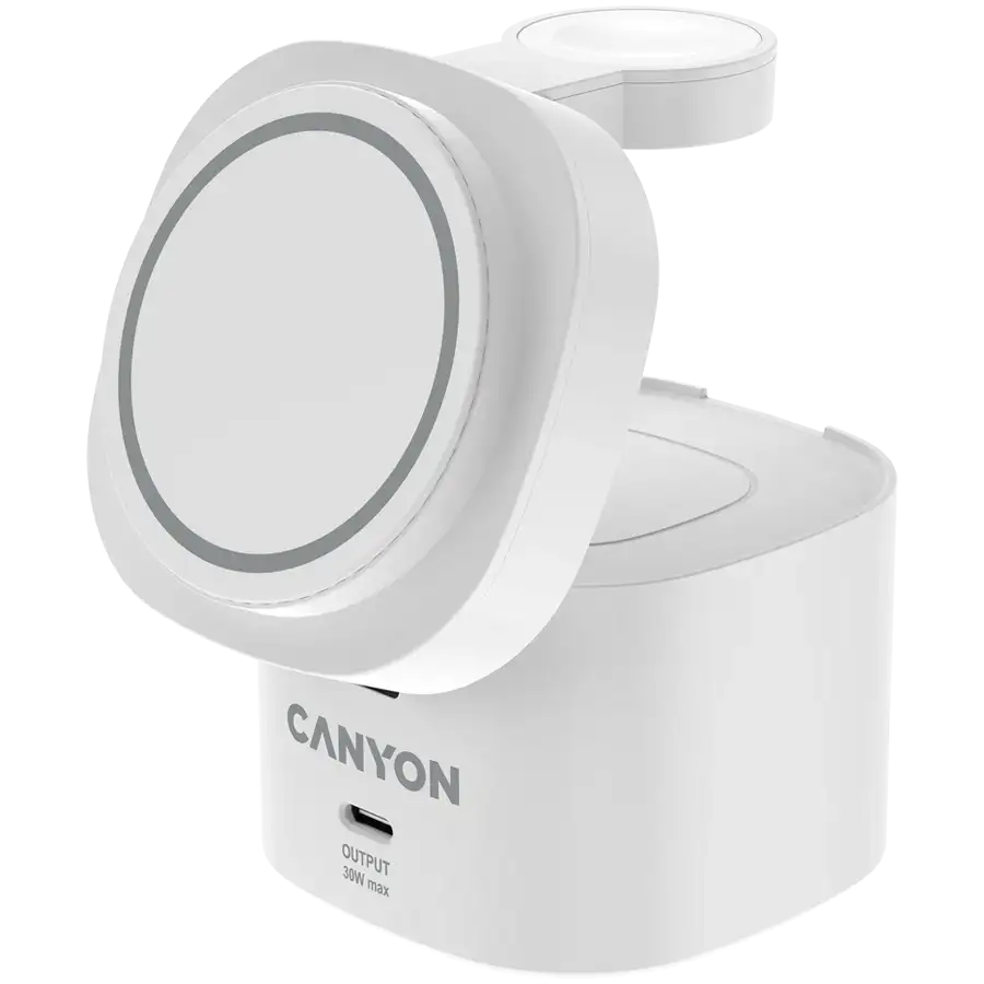 CANYON WCS405 WA Беспроводное зарядное устройство, 15 Вт, Белый — Изображение №2