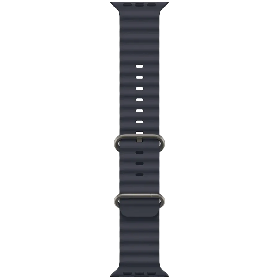 APPLE 49mm Ocean Band - Natural Titanium Finish Band Ocean Band - Natural Titanium Finish Navy for Apple Watch 44/45/46/49 mm — Image №1