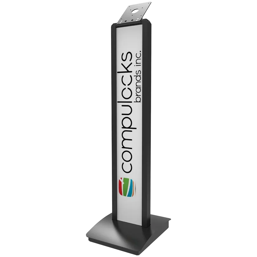 COMPULOCKS Βάση δαπέδου BrandMe, Μαύρος — Εικών №1