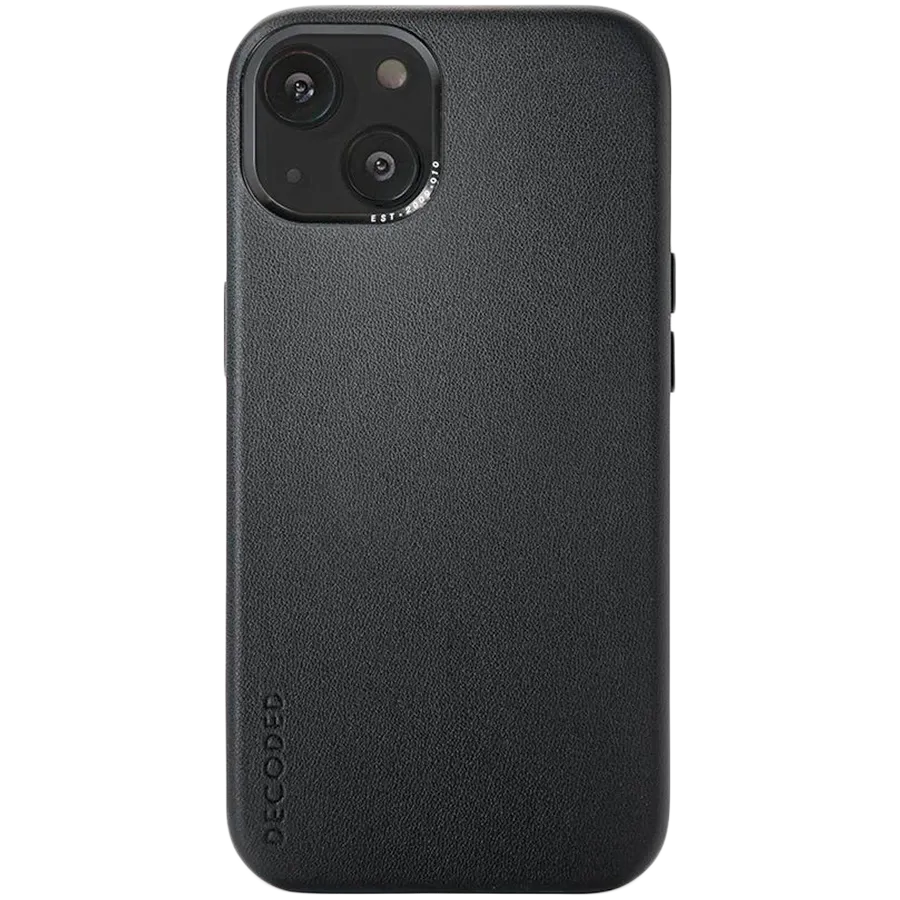 DECODED Θήκη Leather Case με MagSafe, Μαύρος for iPhone 13 — Εικών №1
