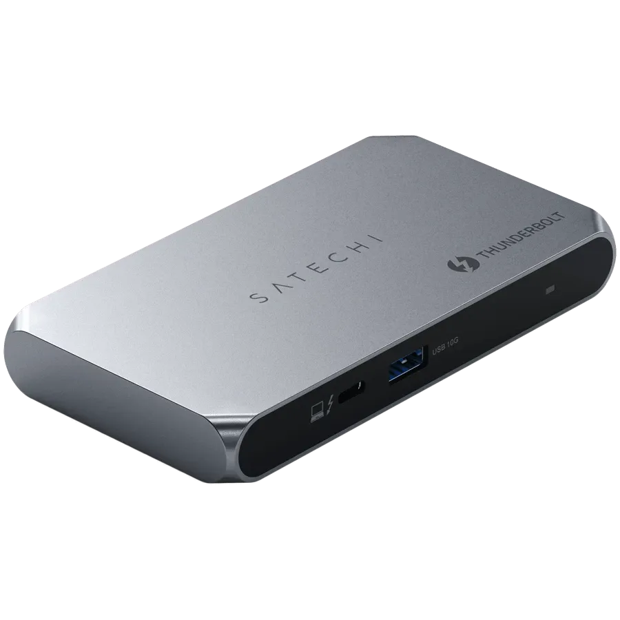 SATECHI  Многопортовый адаптер Thunderbolt 4 Slim Hub Pro Space Gray — Изображение №1