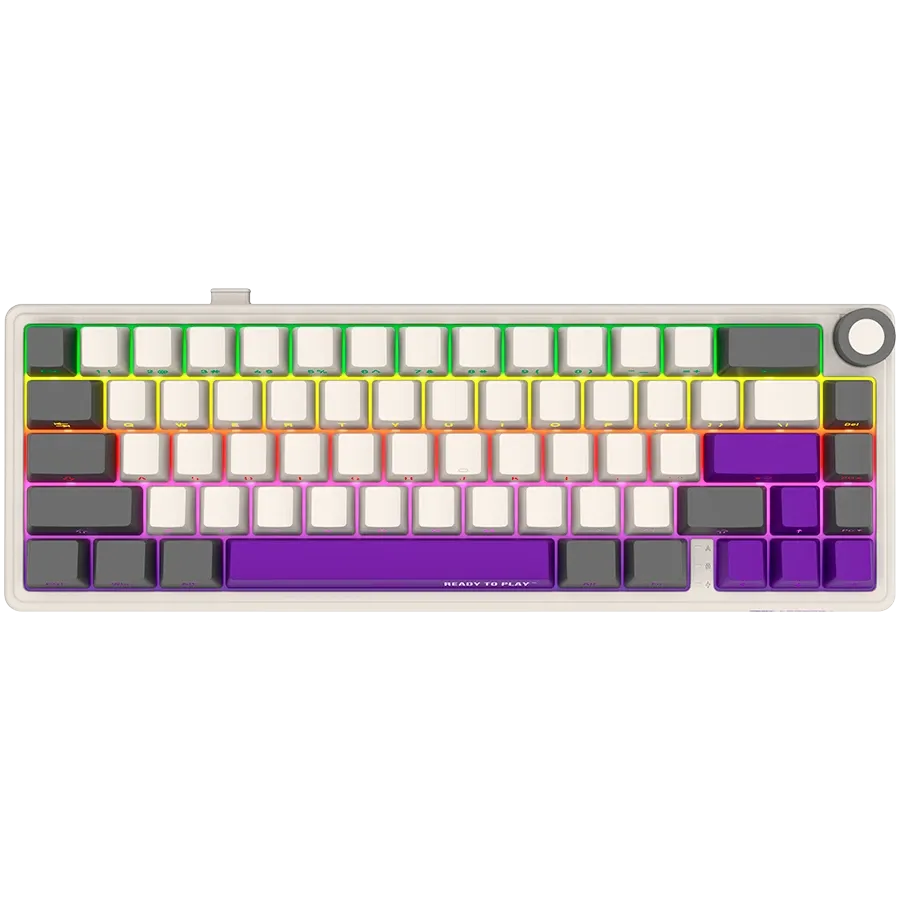 LORGAR KBP70MW Gaming Keyboard, Wireless, Beige, EN — Image №1