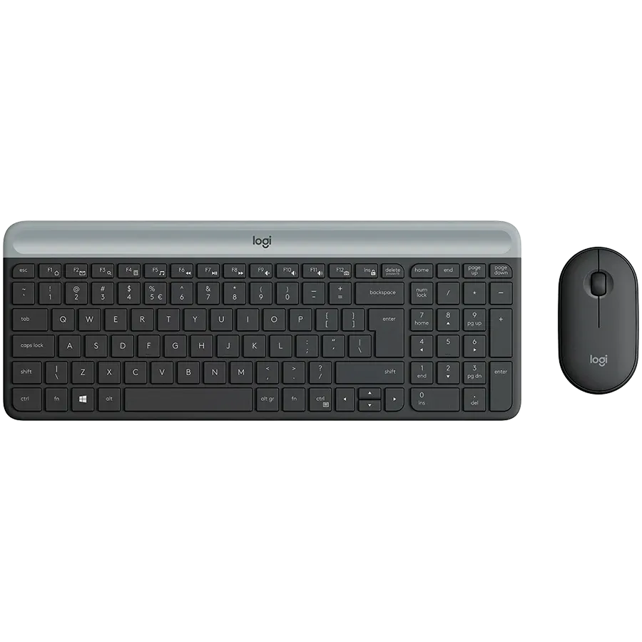 Клавиатура LOGITECH MK470, Беспроводное, Графит, Международный Английский — Изображение №1