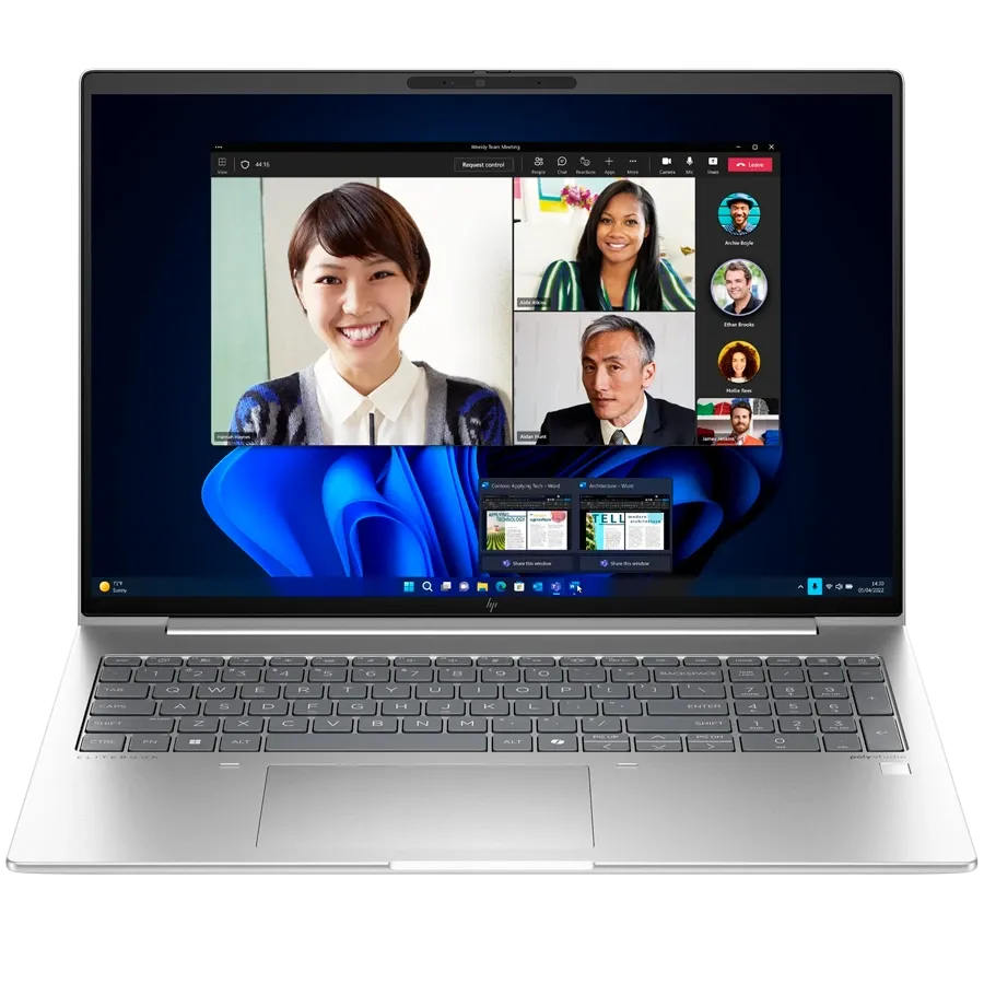 Φορητός HP INC 16" (1920x1200), Core Ultra 5 Processor 125U, 16 γιγαμπάιτε, Graphics, Ασημί, 512 γιγαμπάιτε — Εικών №1 Φορητός HP INC 16" (1920x1200), Core Ultra 5 Processor 125U, 16 γιγαμπάιτε, Graphics, Ασημί, 512 γιγαμπάιτε — Εικών №1