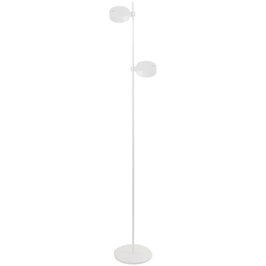 ZAFFERANO SUPER O FLOOR LAMP 2 L. 250x1600mm. MATT WHITE 2x3.5W 27/31/40K-5Vdc — Изображение №1