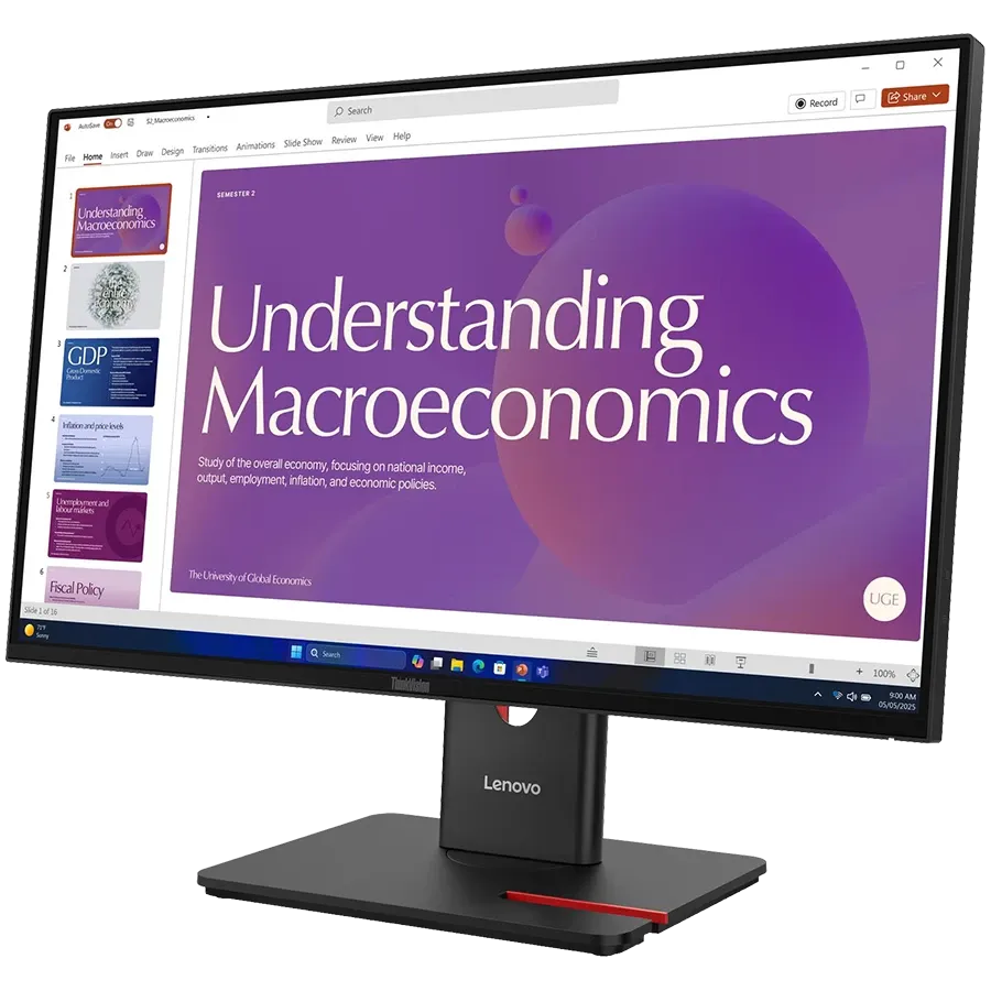 LENOVO Monitor LED (23.8", 1920x1080, IPS) Black — Image №2