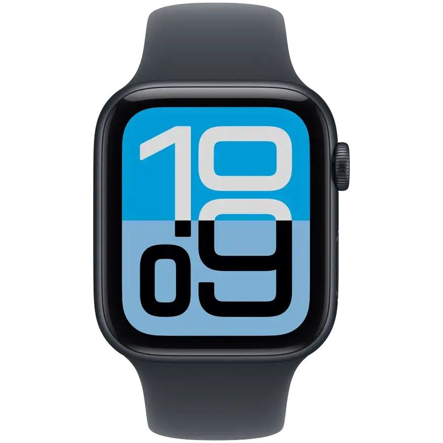 Apple Watch SE GPS Gen.3 + Cellular, 44мм, Тёмная ночь, Dark Blue Rubber Strap, M/L — Изображение №2