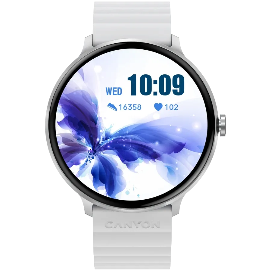 CANYON Jacky SW-69 Smart Watch, White/Blue — Image №1 CANYON Jacky SW-69 Smart Watch, White/Blue — Image №1