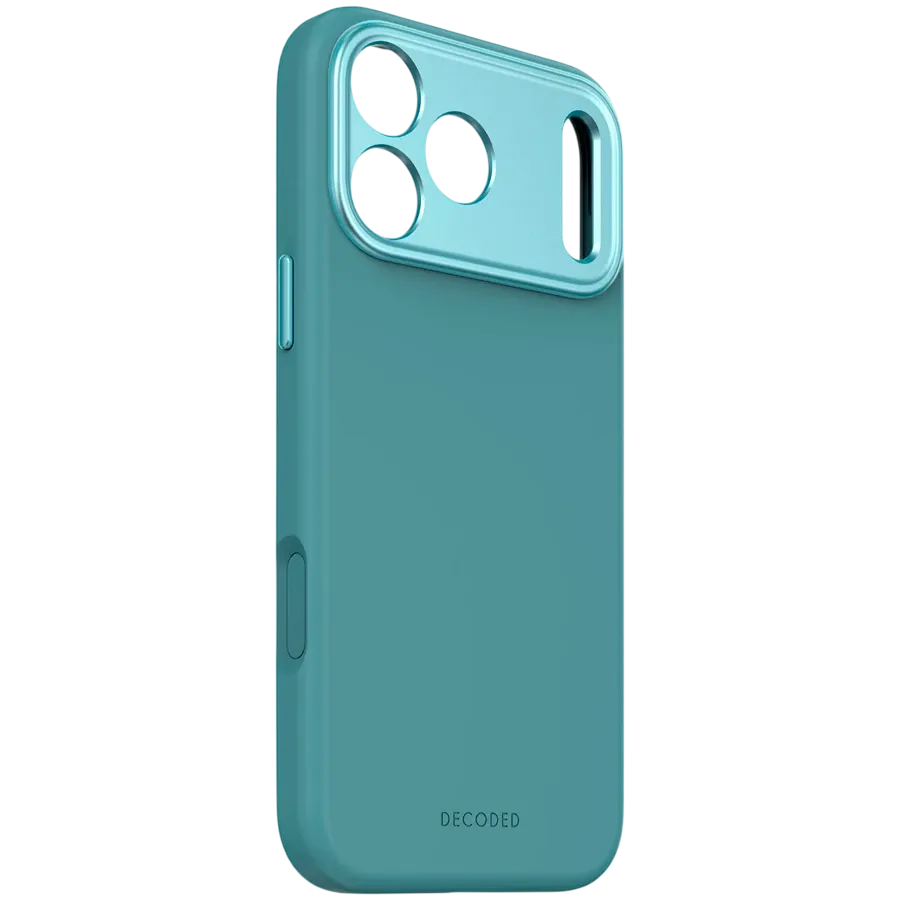 DECODED Case Antimicrobial Silicone MagSafe with MagSafe, Retro Blue for iPhone 17 Pro Max — Image №3