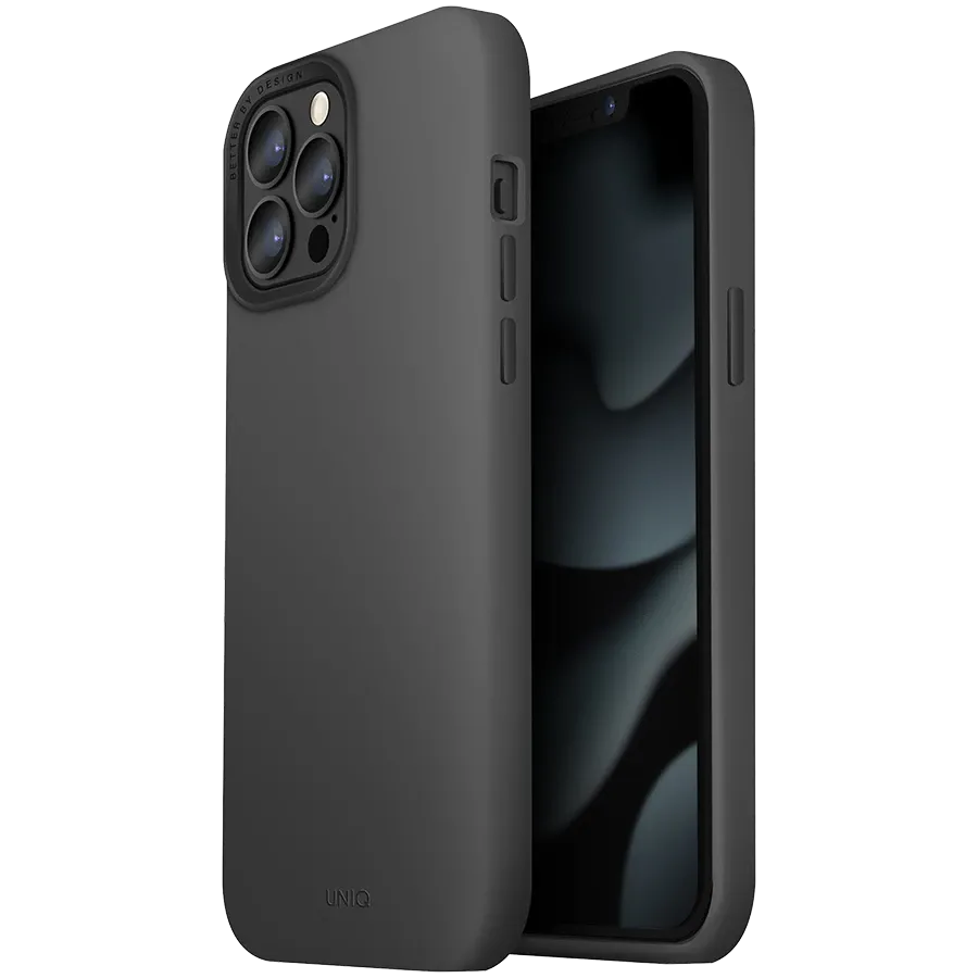 UNIQ Чехол Lino Hue with MagSafe, Серый для iPhone 13 Pro — Изображение №1