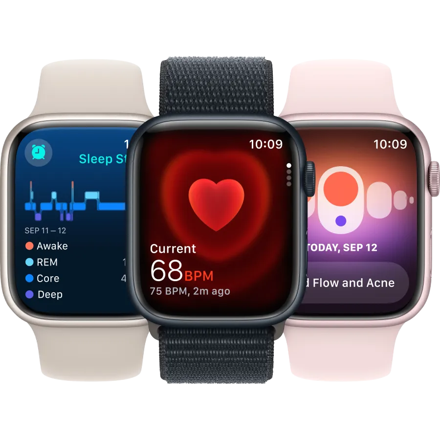 Apple Watch Series 9 GPS, 45χιλ., Μεσάνυχτα, Midnight Sport Band, M/L — Εικών №7 Apple Watch Series 9 GPS, 45χιλ., Μεσάνυχτα, Midnight Sport Band, M/L — Εικών №7