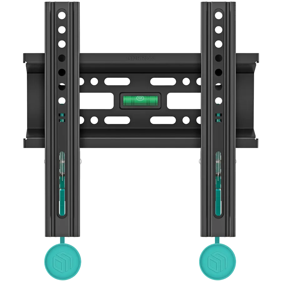 Σταθερή επιτοίχια βάση τηλεόρασης ONKRON for 17" to 43" Flat Panel TVs Digital Panels 30 kg, Μαύρο — Εικών №1