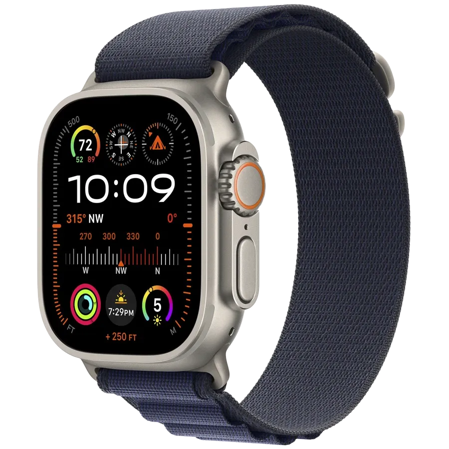 APPLE 49mm Alpine Loop - Natural Titanium Finish Ζώνη Alpine Loop - Natural Titanium Finish Μαρίν Για Apple Watch 44/45/46/49 mm — Εικών №2
