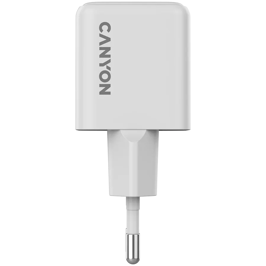 CANYON CU20AC Адаптер питания 2*USB/USB-C, 20 Вт, Белый 1*USB Тип C, 1*USB Тип A — Изображение №5