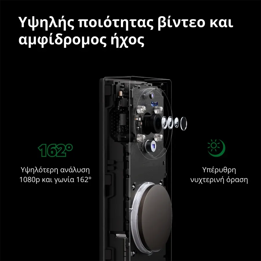 AQARA Smart Video Doorbell, Μαύρος — Εικών №15 AQARA Smart Video Doorbell, Μαύρος — Εικών №15