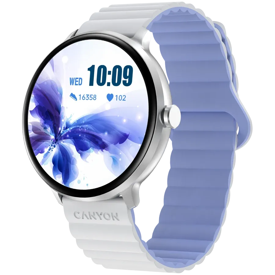 CANYON Jacky SW-69 Smart Watch, White/Blue — Image №2 CANYON Jacky SW-69 Smart Watch, White/Blue — Image №2