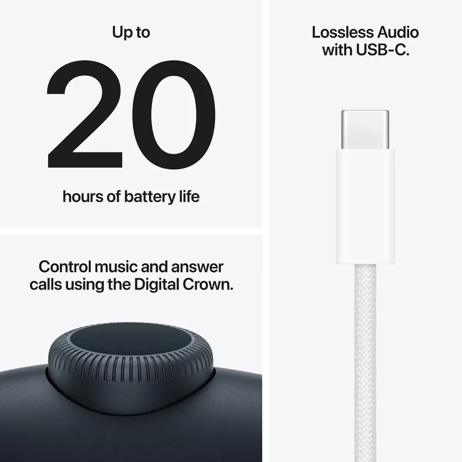 Apple  AirPods Max 2 with Wireless Charge, Midnight — Image №7