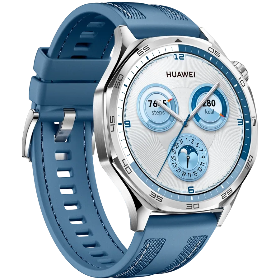 HUAWEI Watch GT 5 Smart Watch, 46mm, Silver — Image №3