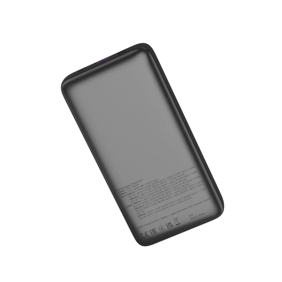 CANYON Power Bank, 25000 mAh, Dark Gray — Image №12