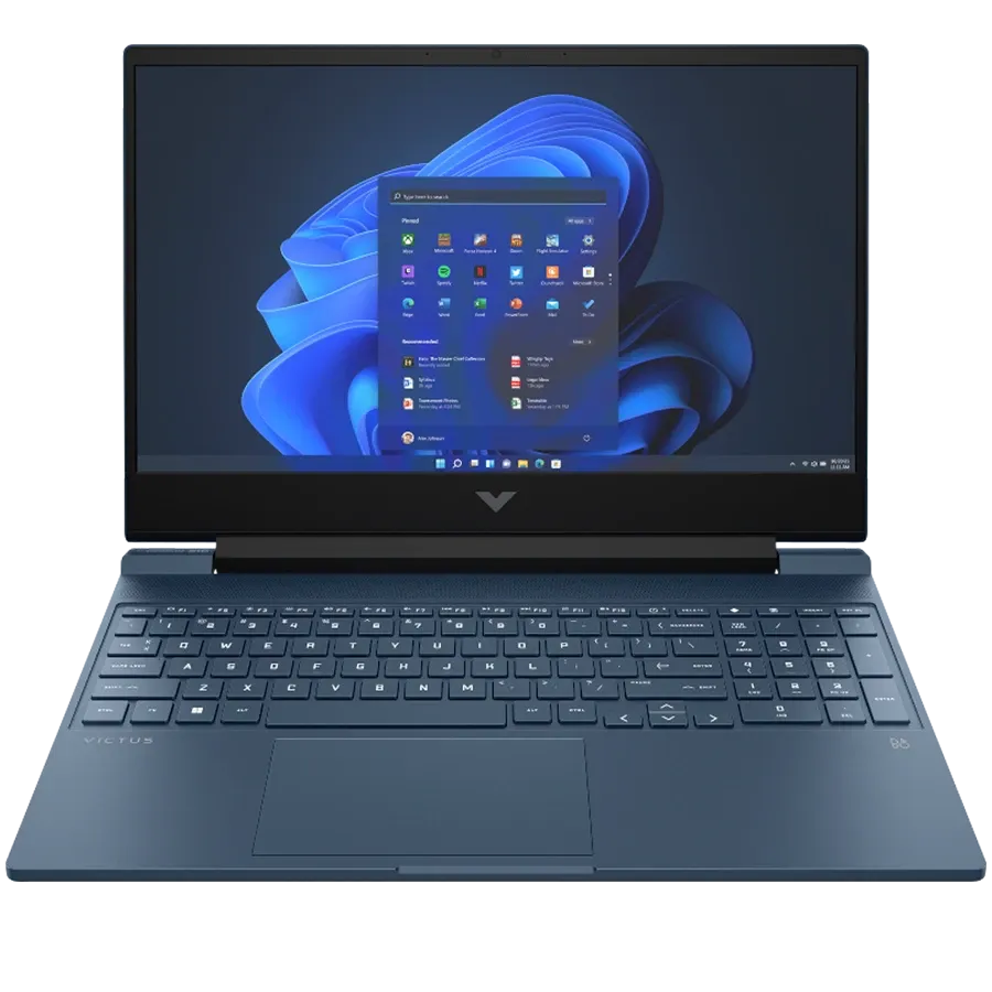 Laptop HP Victus Gaming 15 15.6" (1920x1080 144Hz), Ryzen 7 7445HS, 16 GB, RTX 4050 6 GB, Blue, 512 GB — Image №1