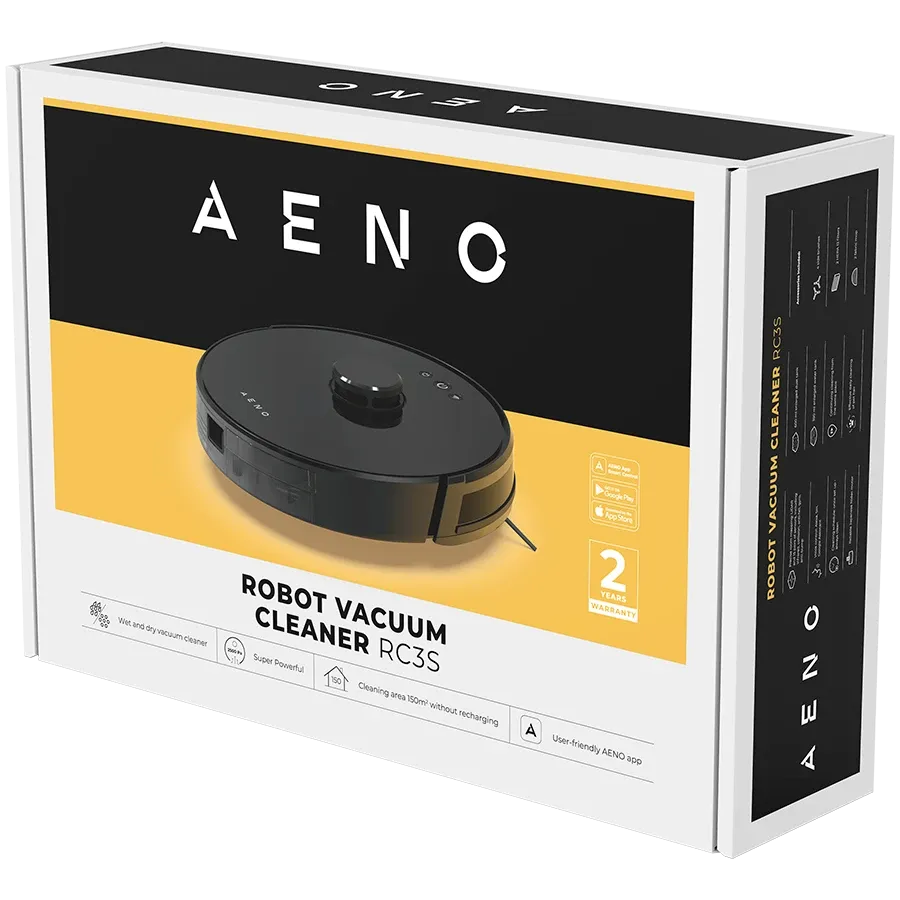 AENO Robotic Vacuum Cleaner, Black — Image №9 AENO Robotic Vacuum Cleaner, Black — Image №9