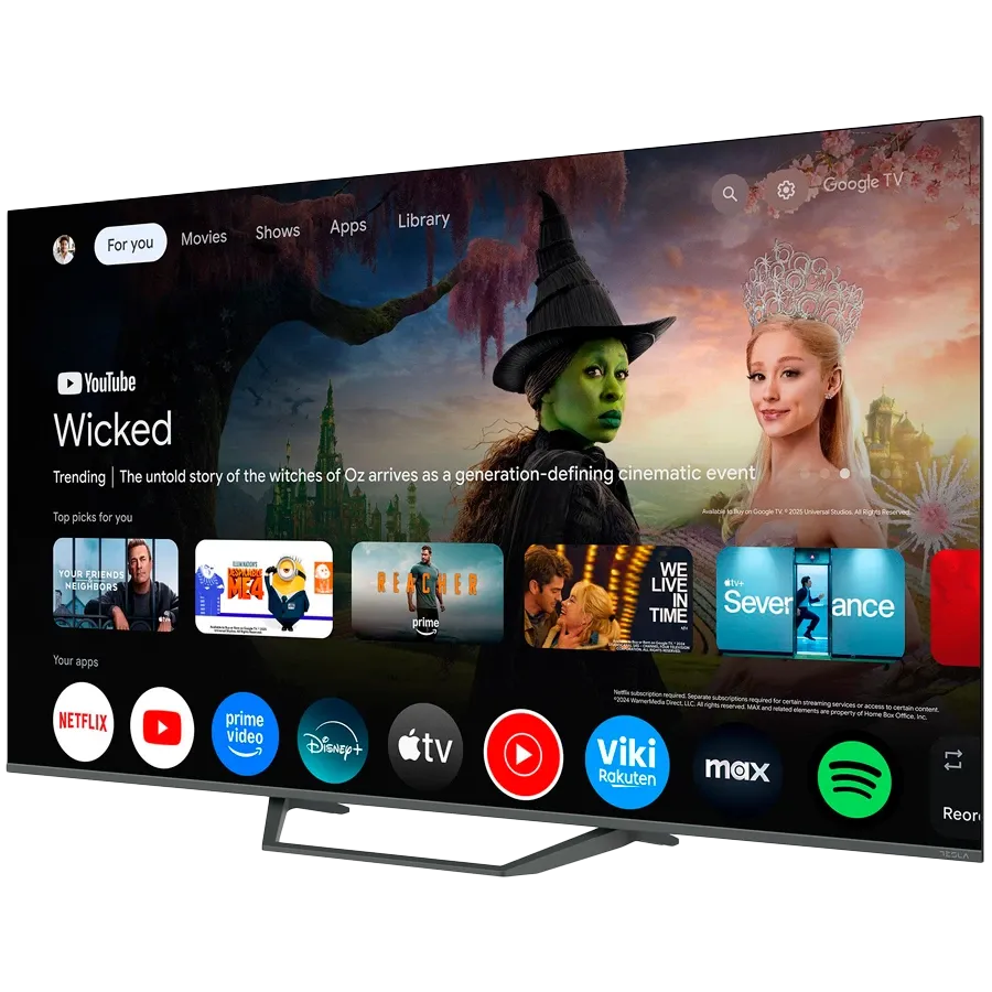 TESLA Смарт ТВ, QLED, 65", UHD, Серый — Изображение №3 TESLA Смарт ТВ, QLED, 65", UHD, Серый — Изображение №3