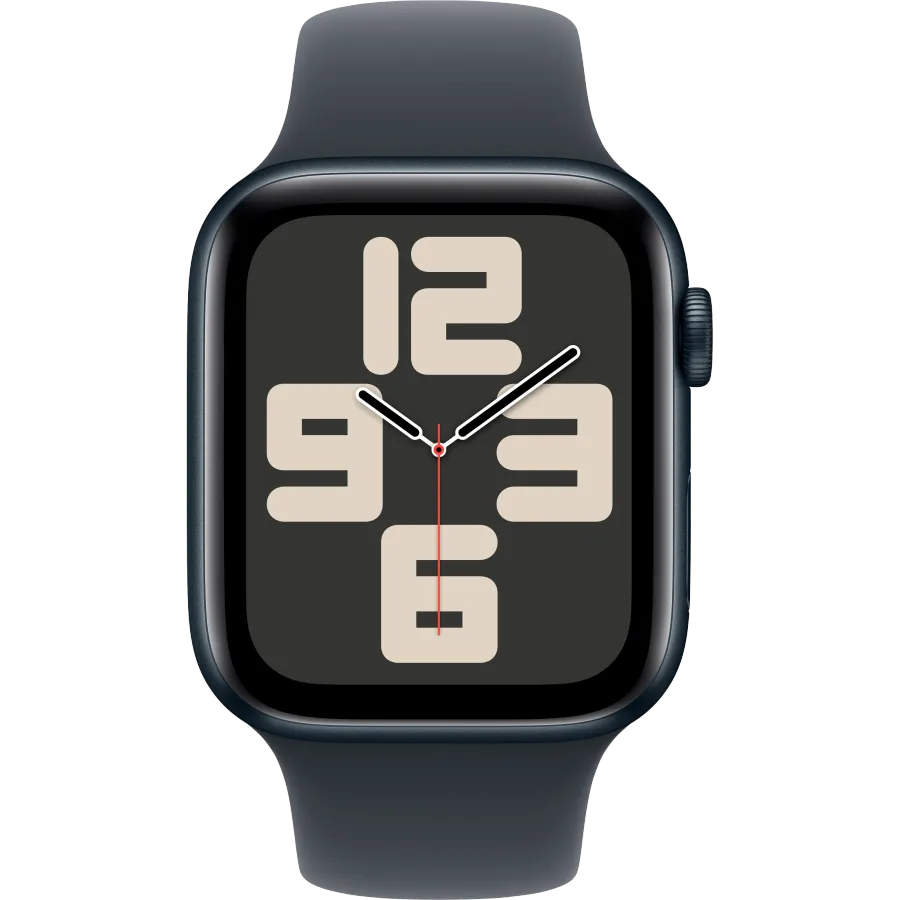 Apple Watch SE GPS Gen.2 (2024), 44χιλ., Μεσάνυχτα, Midnight Sport Band, M/L — Εικών №2