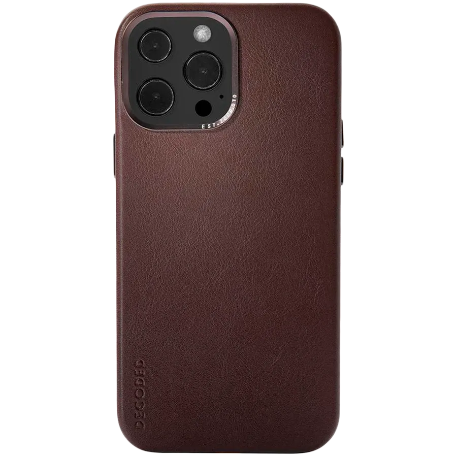 DECODED Θήκη Leather Case με MagSafe, Καφέ for iPhone 13 Pro Max — Εικών №1