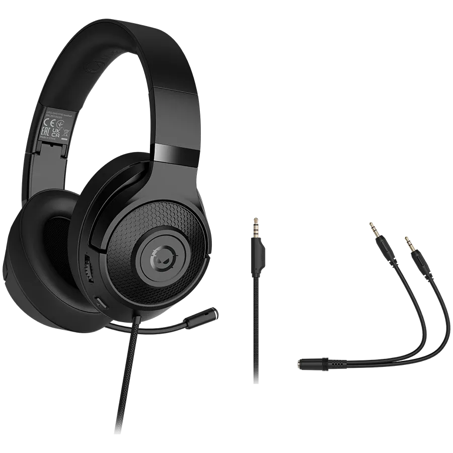 Headset LORGAR Noah 101 with Microphone, Black — Image №5