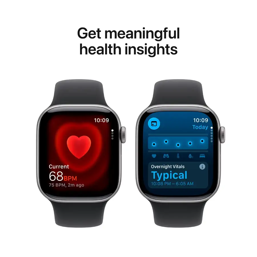 Apple Watch Series 11 GPS, 42mm, Space Gray, Black Sport Band, S/M — Image №5