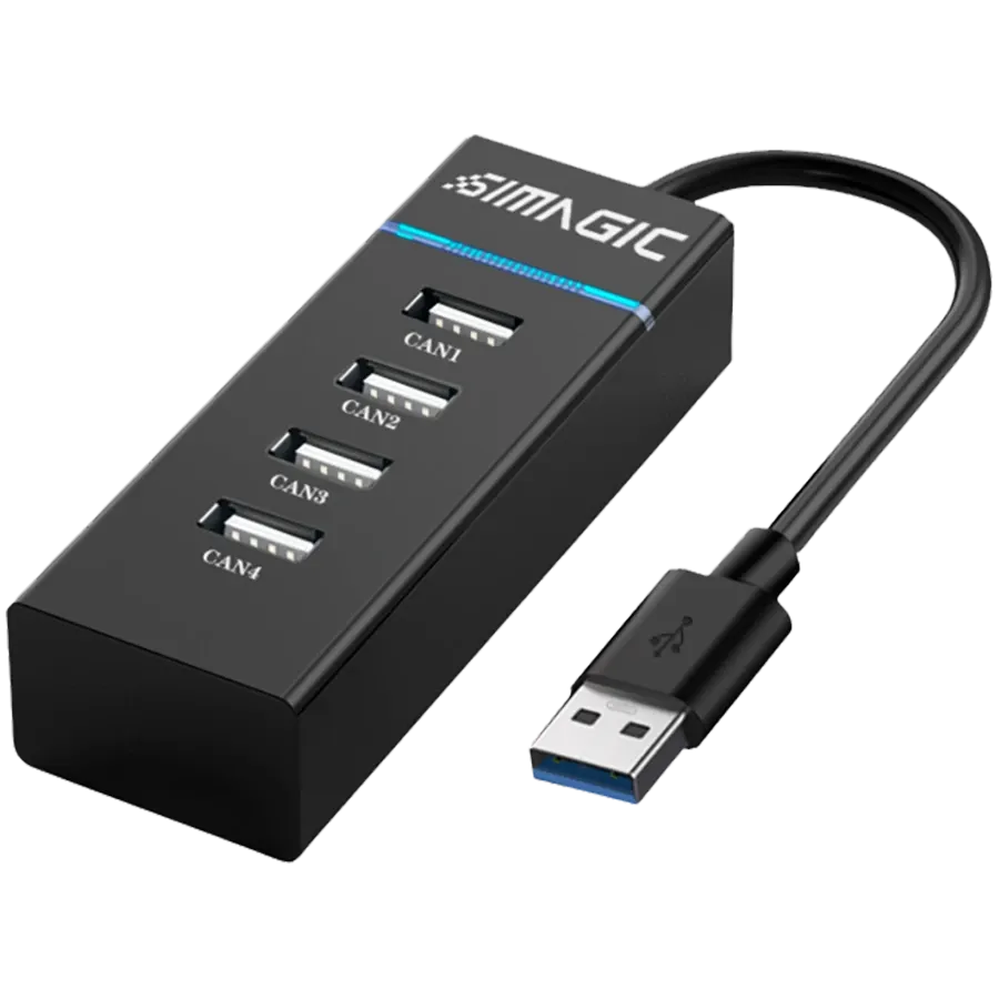 SIMAGIC  USB Hub Wheelbase USB Extender Black — Image №1