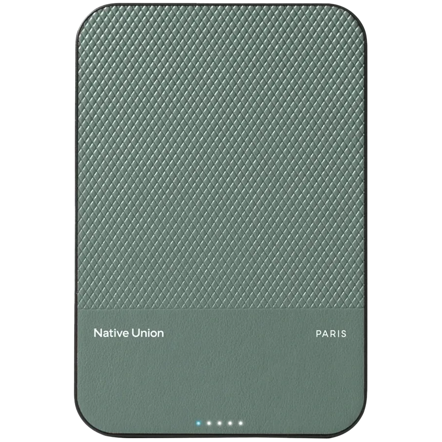 NATIVE UNION Power Bank, 5000 mAh, Πράσινο — Εικών №1