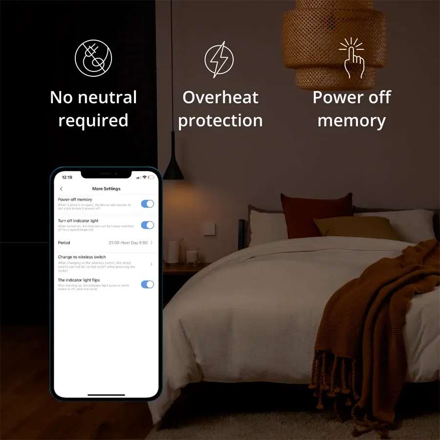 Aqara Smart Wall Switch H1 EU (No Neutral, Double Rocker) — Image №7