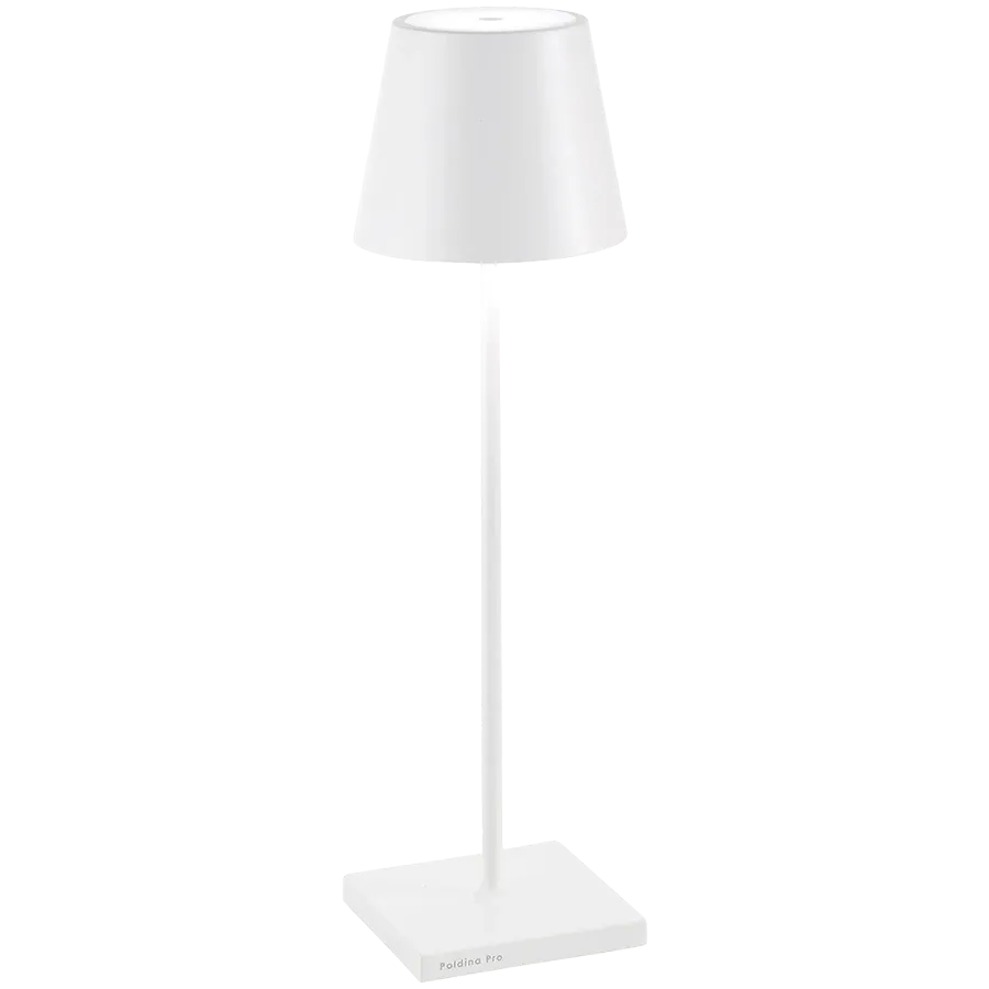 ZAFFERANO POLDINA PRO TABLE LAMP 111x380mm. MATT WHITE 2.2W LED 185/203lm. — Εικών №1