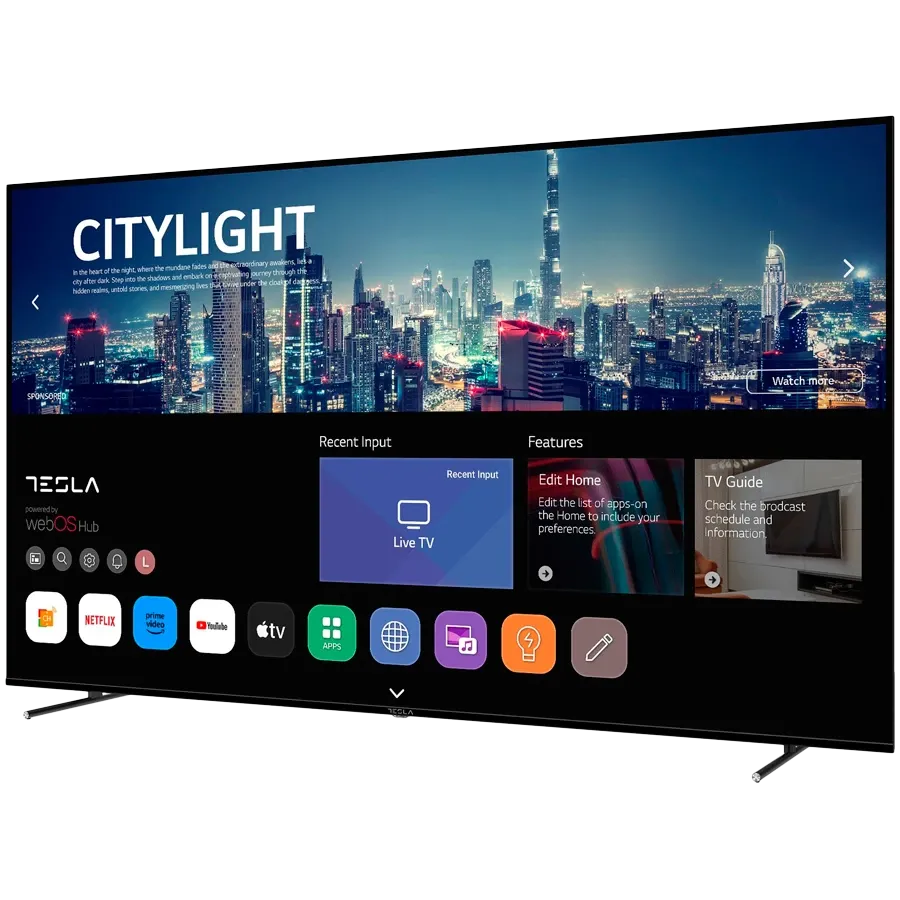 TESLA Смарт ТВ, LCD, 85", UHD, Чёрный — Изображение №3