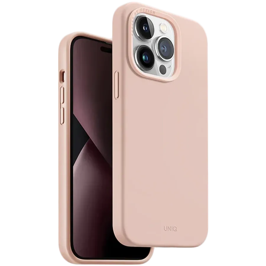 UNIQ Θήκη Lino Hue MagClick με MagSafe, Ροζ for iPhone 14 Pro — Εικών №1
