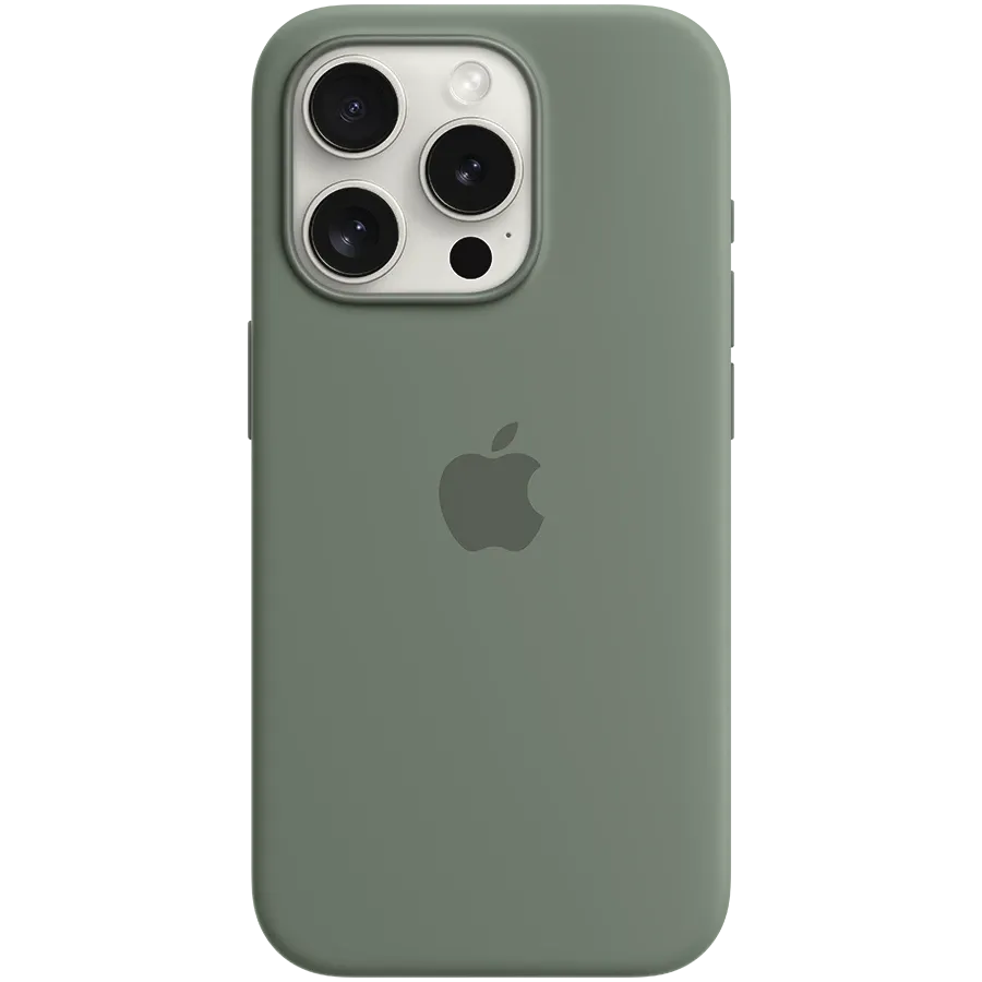 APPLE Θήκη Silicone Case with MagSafe με MagSafe, Cypress for iPhone 15 Pro — Εικών №1