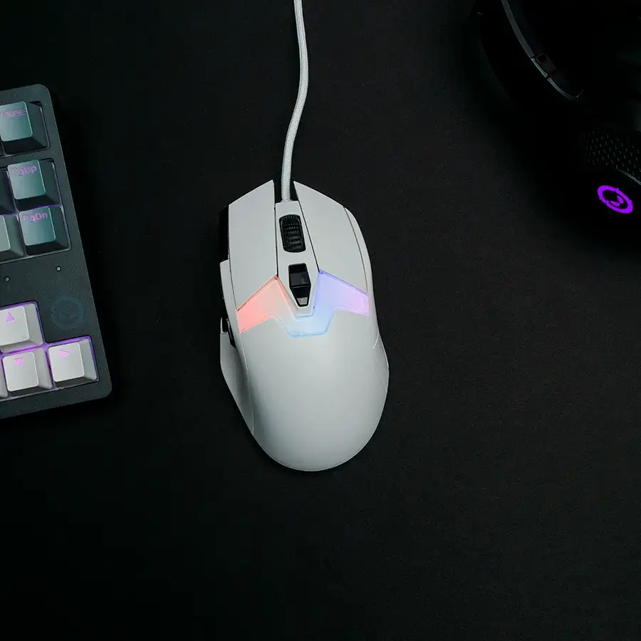 LORGAR MSP80 Gaming Mouse, Wired, White — Image №9 LORGAR MSP80 Gaming Mouse, Wired, White — Image №9