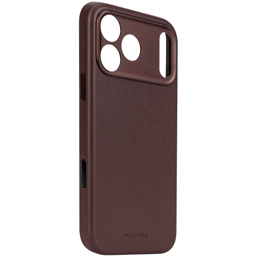 DECODED Чехол Leather case with MagSafe, Коричневый для iPhone 17 Pro — Изображение №3