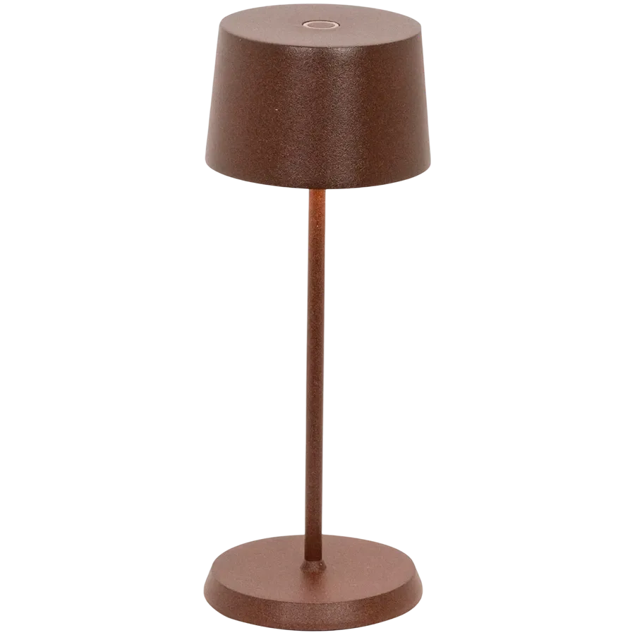 ZAFFERANO OLIVIA MICRO TABLE LAMP 75x200mm. PAINTED MATT RUST 2.2W LED 65-72lm. — Image №1
