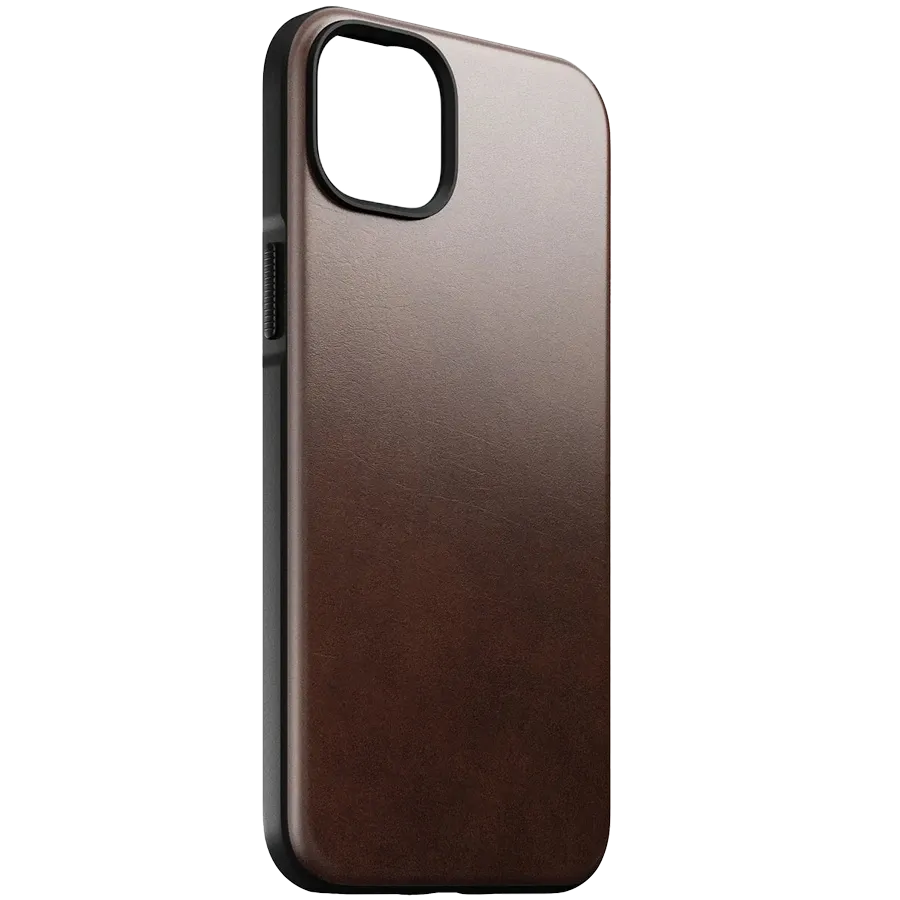 NOMAD Case Modern Leather Horween with MagSafe, Brown for iPhone 15 — Image №2