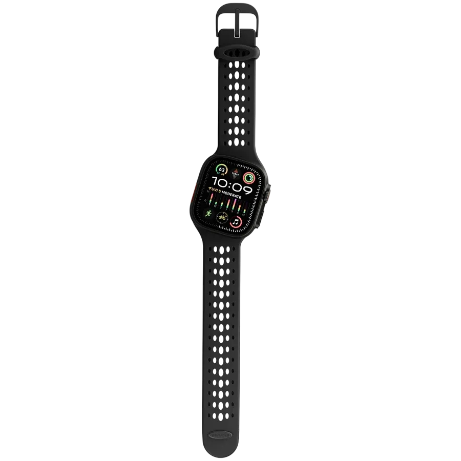 DECODED Band Extension Ares O Silicone Band Μαύρος Για Apple Watch 44 mmApple Watch 45 mmApple Watch 46 mmApple Watch 49 mm 44/45/46/49 mm — Εικών №1