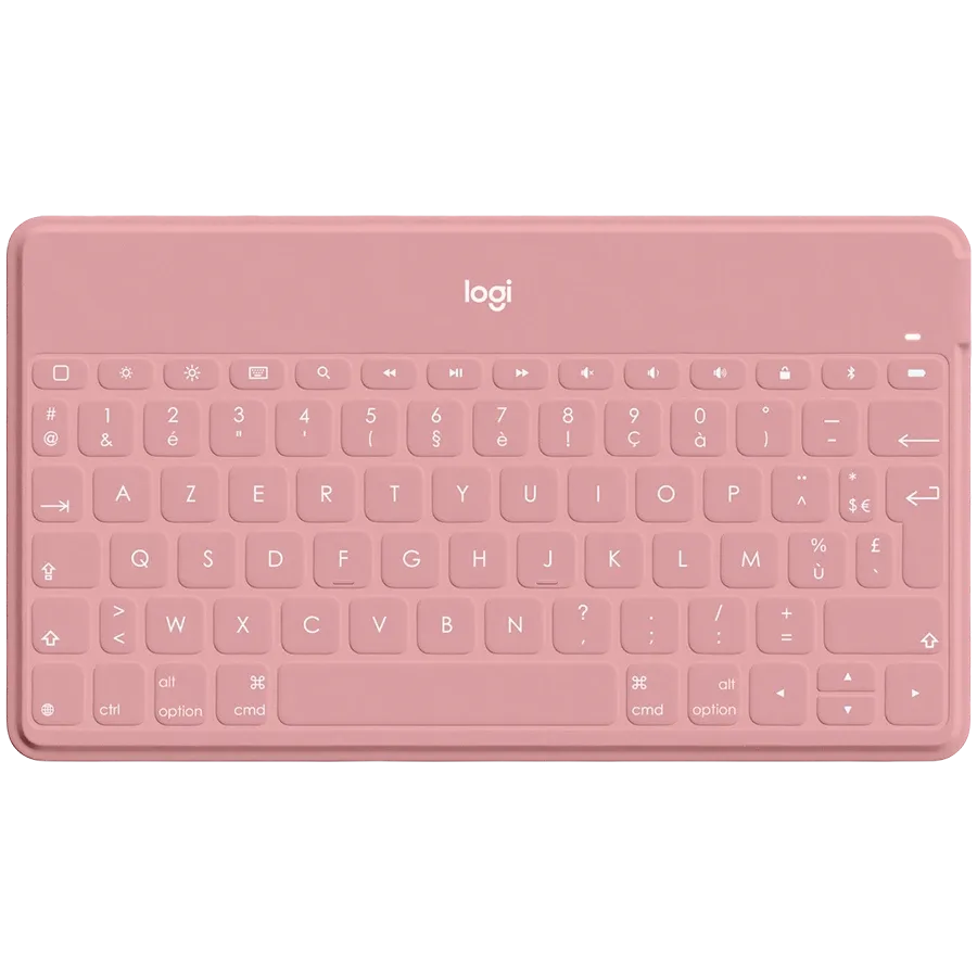 LOGITECH Keys-To-Go Πληκτρολόγιο, Ασύρματο, Ροζ, Ουκρανικό/Διεθνή Αγγλικά — Εικών №1