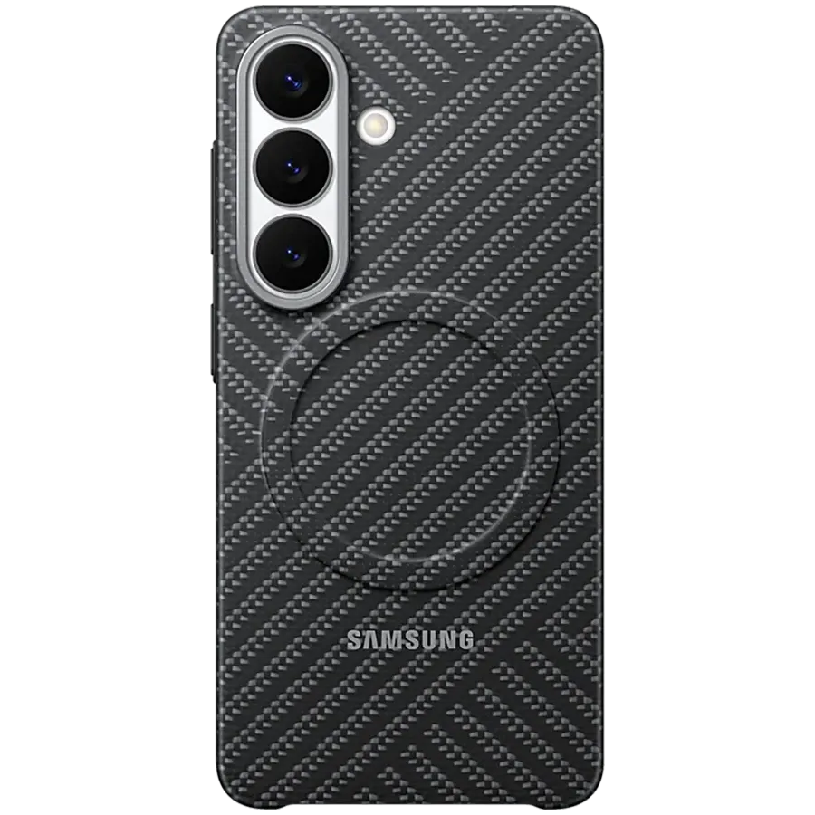 SAMSUNG Case Carbon Magnet with MagSafe, Dark Gray for Samsung Galaxy S26 — Image №1