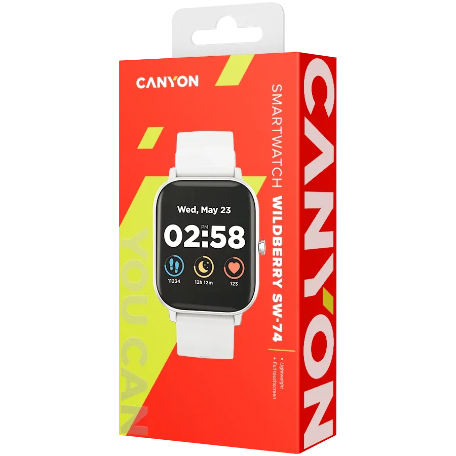 CANYON Wildberry SW-74 Smart Watch, 42χιλ., Ασημί — Εικών №6