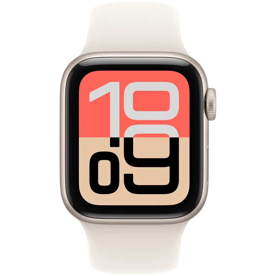 Apple Watch SE GPS Gen.3, 40мм, Золотой, Спортивный ремешок Starlight, M/L — Изображение №2