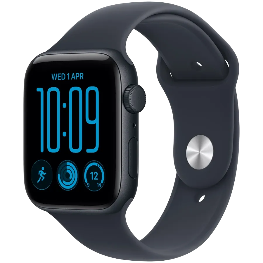 Apple Watch SE GPS Gen.3, 44χιλ., Μεσάνυχτα, Navy Blue Sport Band, M/L — Εικών №1 Apple Watch SE GPS Gen.3, 44χιλ., Μεσάνυχτα, Navy Blue Sport Band, M/L — Εικών №1