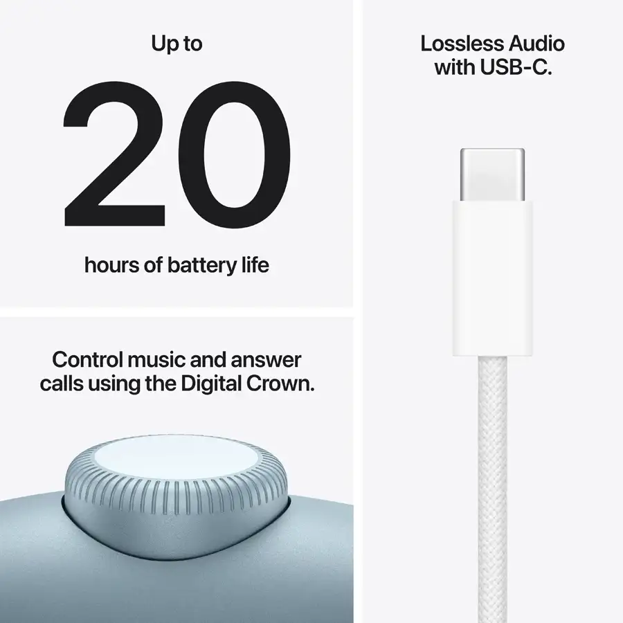 Apple AirPods Max 2 with Wireless Charge, Blue — Image №7 Apple AirPods Max 2 with Wireless Charge, Blue — Image №7