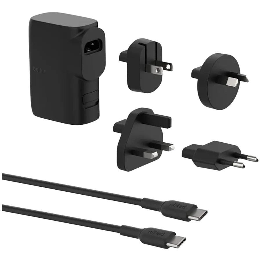BELKIN Προσαρμογέας ρεύματος 2*USB/USB-C, 25 βατ, Μαύρος USB Τύπος C, USB Type-A — Εικών №1